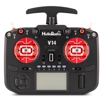 V14 MAX OLED 2,4GHz ELRS LBT Radio (Multimode - M2) - Black/Red