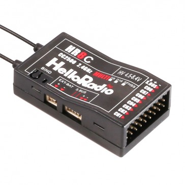 HR8C 4in1 2,4GHz 8Ch. Receiver - Black