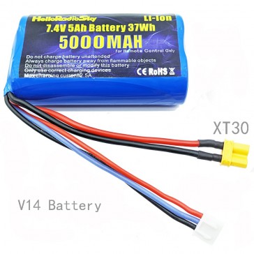 2S Li-Ion 5000mah 7,4V battery for V14