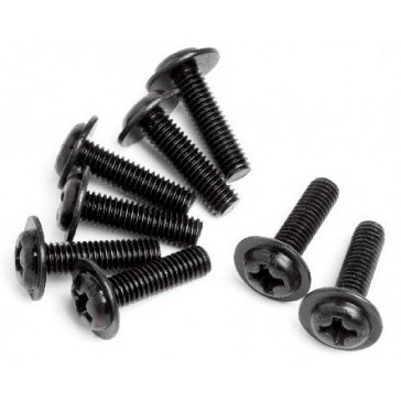 DOMED HEAD DISC SCREW M3X10 (8 )