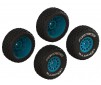 dBoots 'FORTRESS' Glued Tire Set Blue (2 Pairs)
