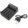 Chargeur 2 Kyosho Speed House USB Mini-Z (AA-AAA)