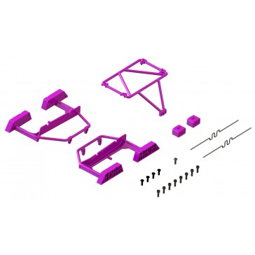 Desert Truck Body Roll Cage Set Purple: GROM