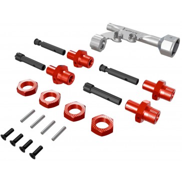 17mm Wheel Hex Conversion for Threaded Axles (+10mm Offset)
