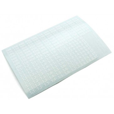 Decal Sheet Shocks oil viscosities (White)
