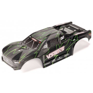 1/10 Painted Decaled Trimmed Body Set with Hidden Body Mount Green/Bl