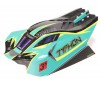1/8 Clipless Painted Decaled Body Green/Yellow: TYPHON 4X4