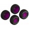 dBoots 'FORTRESS' Glued Tire Set Purple (2 Pairs)