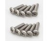 Vis Metal Titane Tete Bombee M3x12mm (10)