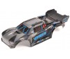 1/10 Painted Decaled Trimmed Body Set with Hidden Body Mount Blue/Bla