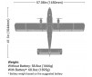 DHC-6 Twin Otter 1.4m PNP Combo with Floats