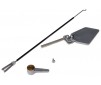 Water Rudder with Pushrod Silver 39.5 Floats