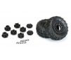 1/10 Trencher X Front/Rear 2.2/3.0 SC Mounted 12mm Black Raid (2)