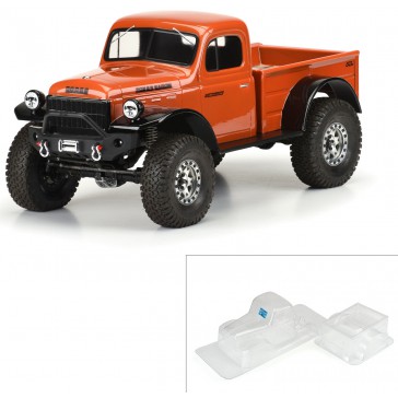 1/10 1946 Dodge Power Wagon Clear Body 12.3 (313mm) WB Crawlers