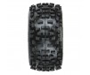 1/8 Badlands F/R 3.8 MT Tires Mounted 17mm Black Raid (2)