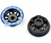1/6 Steelies Stamped Steel 2.9 Dual Offset SCX6 Wheels Blue/Black