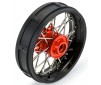 1/4 Pro-Spec Aluminum V2 Bead Front Wheel Black/Red (1): Promoto-SM