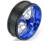 1/4 Pro-Spec Aluminum V2 Bead Rear Wheel Blue/Blue (1): Promoto-SM