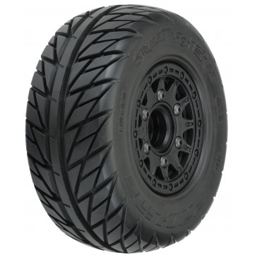 1/10 Street Fighter Fr/Rr 2.2/3.0 SC Mounted 12mm Black Raid (2)