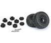1/10 Street Fighter Fr/Rr 2.2/3.0 SC Mounted 12mm Black Raid (2)