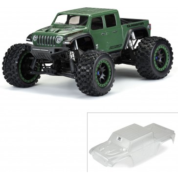 1/5 Pre-Cut Jeep Gladiator Rubicon Clear Body: X-MAXX