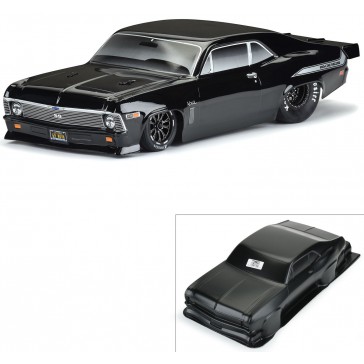 1/10 1969 Chevrolet Nova Tough-Color Black Body: Drag Car
