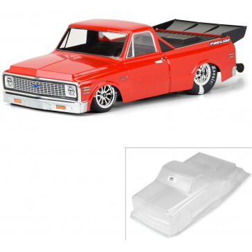 1/10 1972 Chevy C-10 Clear Body: Drag Car