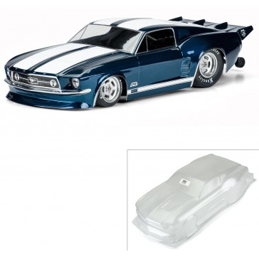1/10 1967 Ford Mustang Clear Body: Drag Car