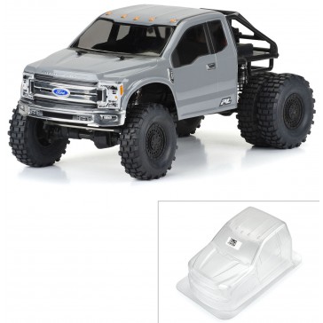 1/10 2017 Ford F-250 Super Duty Cab-Only Clear Body 12.3 WB Crawler