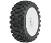 1/8 Badlands MX M2 Front/Rear Buggy Tires Mounted 17mm White (2)