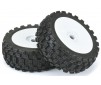 1/8 Badlands MX M2 Front/Rear Buggy Tires Mounted 17mm White (2)