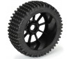 1/8 Gladiator M2 Fr/Rr Buggy Tires Mounted 17mm Black Mach 10 (2)