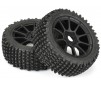 1/8 Gladiator M2 Fr/Rr Buggy Tires Mounted 17mm Black Mach 10 (2)