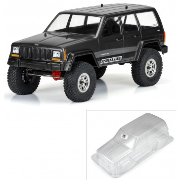 1/10 2001 Jeep Cherokee Clear Body 12.3" (313mm) Wheelbase Crawlers