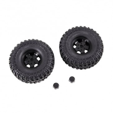 1/10 LC80 FCX10 - WHEEL ASSEMBLY 1PAIR (25 degrees)