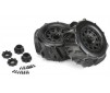 1/8 Dumont F/R 3.8 MT Tires Mounted 17mm Black Raid (2)