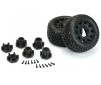 1/10 Street Fighter LP F/R 2.8 MT Tires MTD 12mm/14mm Blk Raid (2)