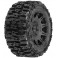 1/6 Trencher F/R 5.7" Tires Mounted 24mm Black Raid 8x48 Hex (2)