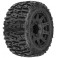 1/8 Trencher LP F/R 3.8 MT Tires Mounted 17mm Black Raid (2)