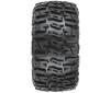 1/8 Trencher LP F/R 3.8 MT Tires Mounted 17mm Black Raid (2)