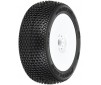 1/8 Blockade S3 Front/Rear Buggy Tires Mounted 17mm White (2)