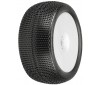 1/8 Buck Shot S3 F/R 4.0 Tires Mounted 17mm Wht Zero Offst Whls (2)
