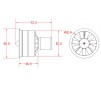 90mm Ducted fan(12-blade) w/o motor