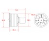 50mm Metal ducted fan(12-blade) w/o motor