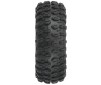 1/24 Hyrax Front/Rear 1.0 Tires Mounted 7mm Black Impulse (4): SCX24