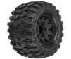 1/10 Hyrax F/R 2.8 MT Tires Mounted 12mm/14mm Black Raid (2)