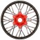 1/4 Pro-Spec Aluminum V2 Bead Rear Wheel Black/Red (1): Promoto-SM