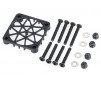 Aluminium safety mesh for 30mm fan - black