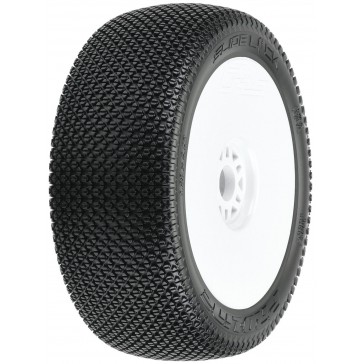 1/8 Slide Lock M3 Front/Rear Buggy Tires Mounted 17mm White (2)