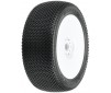1/8 Slide Lock M3 Front/Rear Buggy Tires Mounted 17mm White (2)